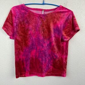 NWT Free People Women’s Cropped Velvet Top